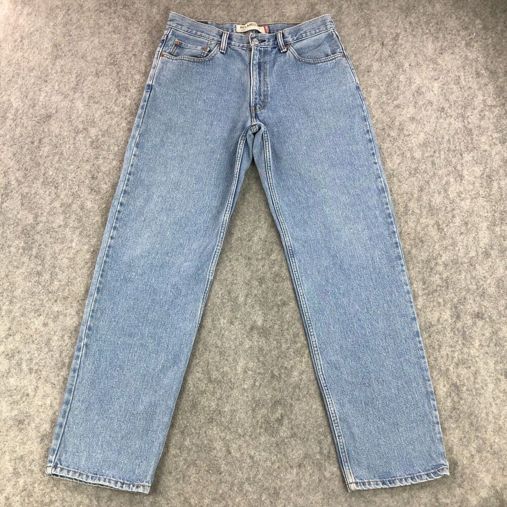 Levis 550 Jeans Mens 34x34 Blue Relaxed Fit Straight Medium Wash 100% Cotton